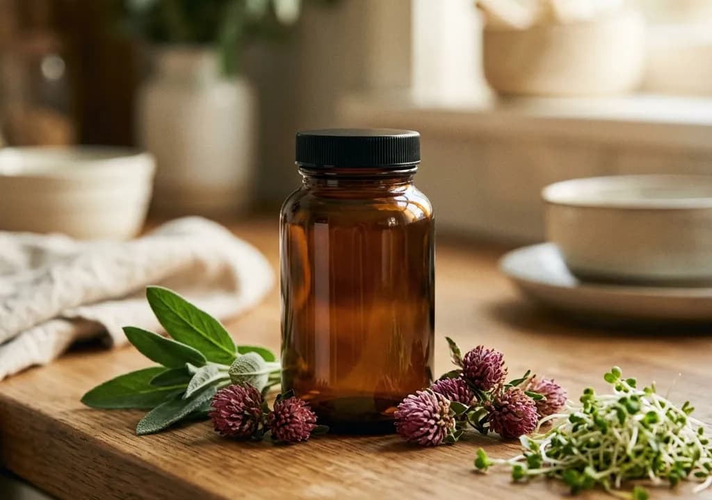 AndroZen dans son décor — ingrédients naturels associés à la formule