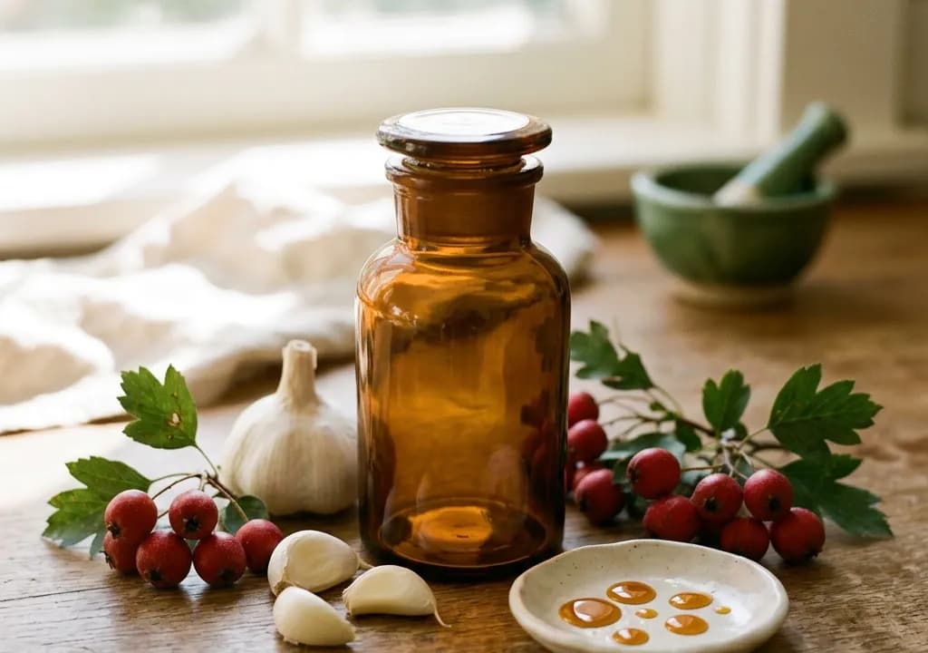 Cardio Boost dans son décor — ingrédients naturels associés à la formule