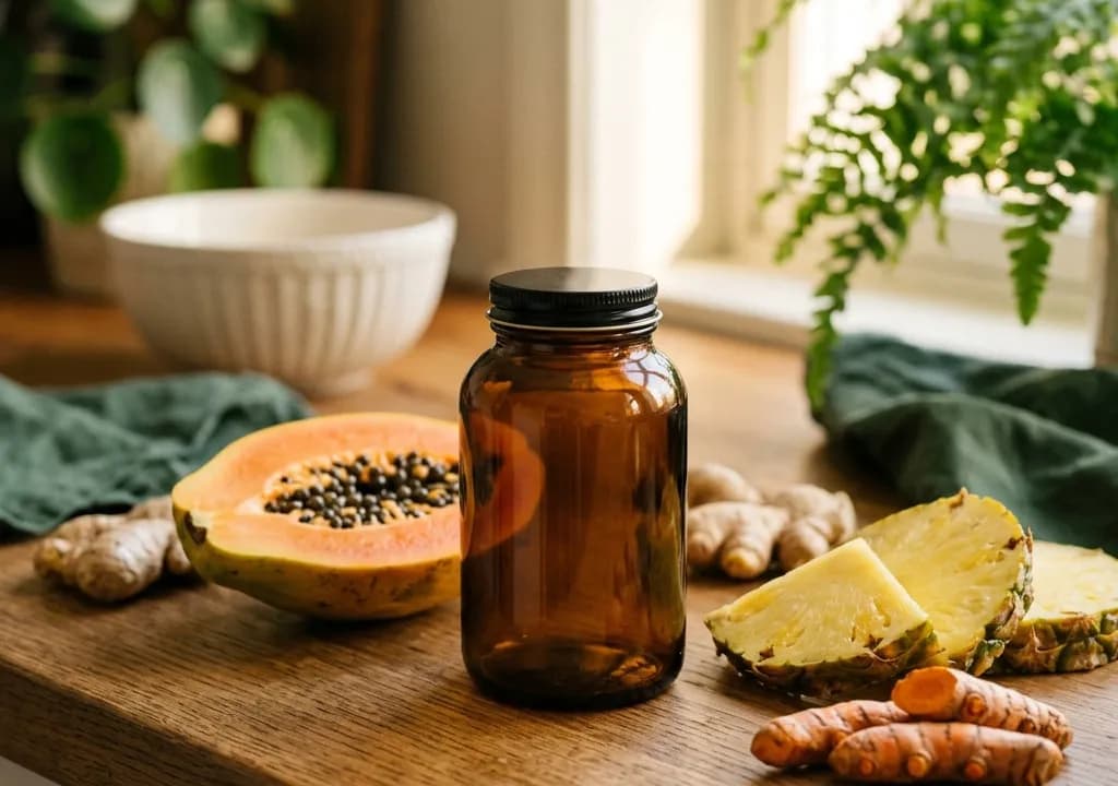 Digest Enzymes dans son décor — ingrédients naturels associés à la formule