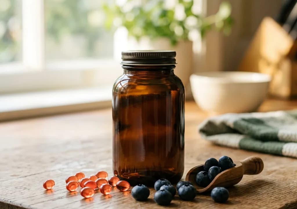 MitoBoost dans son décor — ingrédients naturels associés à la formule