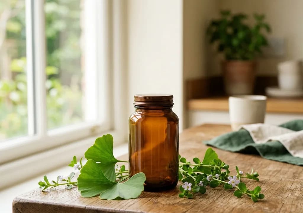 Neuro Boost dans son décor — ingrédients naturels associés à la formule