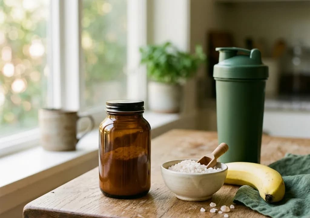 Vital Muscle dans son décor — ingrédients naturels associés à la formule